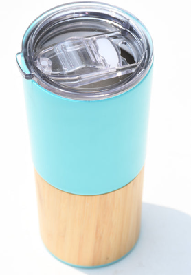 Bamboo And Stainless Steel Coffee Tumbler